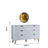 Bari 6-Drawer Dressing Table