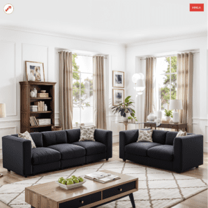 Casilda Fabric Sofa Set