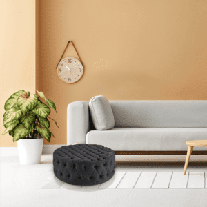 Button Tufted Ottoman