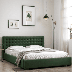 Tuffted Headboard Bed