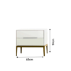 Nelson 2-drawer nightstand