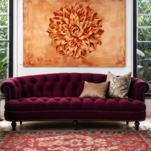 Classic Scroll Arm Sofa (3 Seater Sofa/ Chesterfield Sofa)