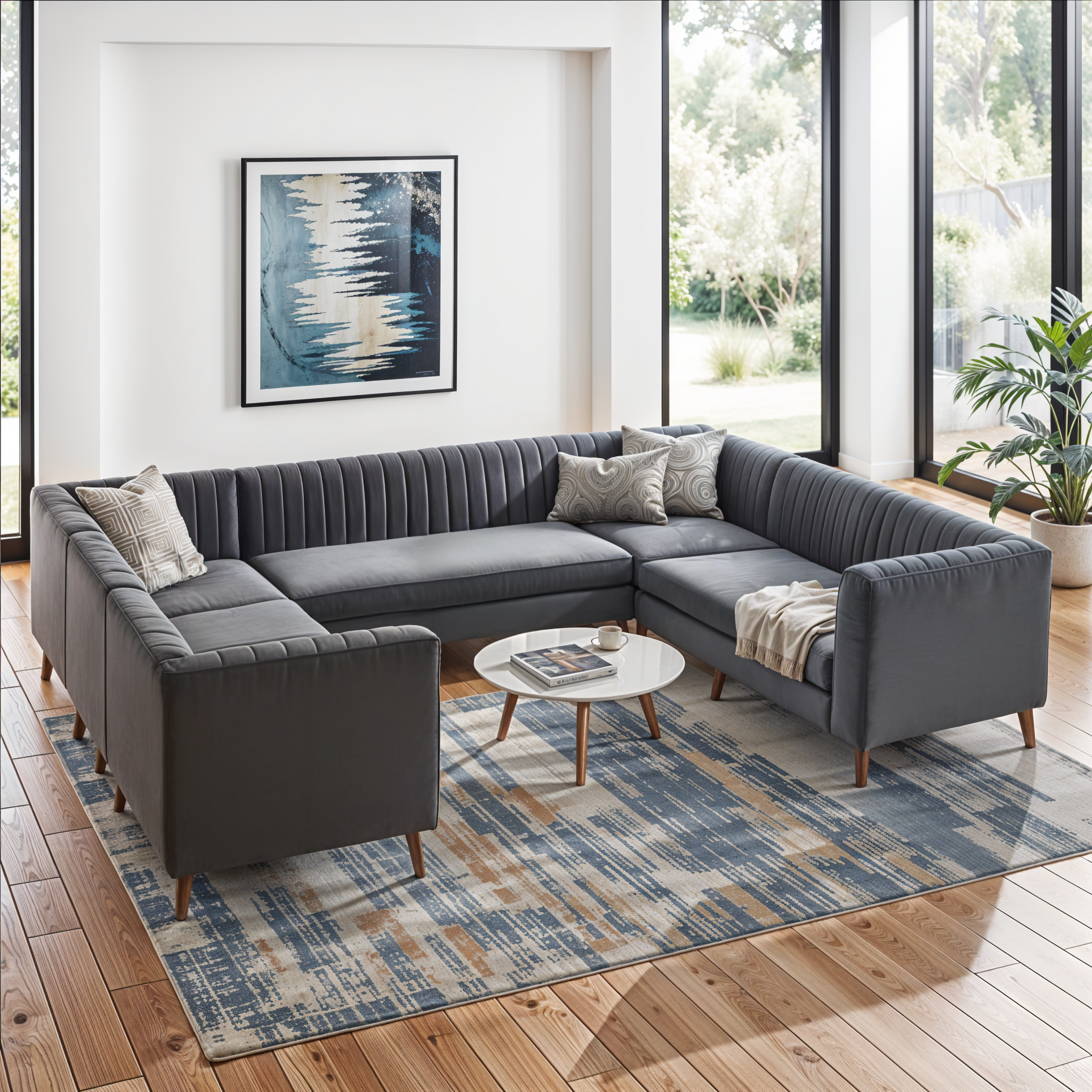Channel U Shape Sofa enhanced 4