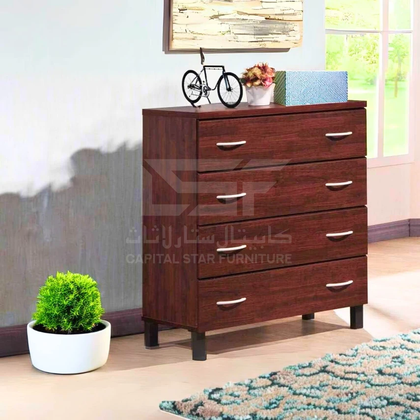 Finish 4 Drawer Wooden Storage Chest image