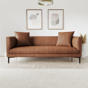 Brown Leather Sofa