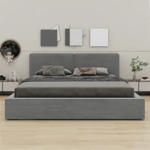 Double Cushion Headboard Bed