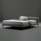 low profile upholstered bed 2