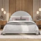 Upholstered Boucle Bed