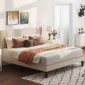 winged headboard bed 2