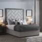 Pattern High Headboard Bed 3