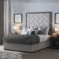 Pattern High Headboard Bed High Headboard Bed