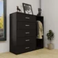 imgi_3_Brown-Chest-of-5-Drawers-with-Cloth-Hanger-for-Storage-5