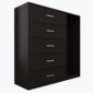 imgi_5_Brown-Chest-of-5-Drawers-with-Cloth-Hanger-for-Storage-2