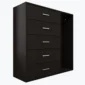 imgi_5_Brown-Chest-of-5-Drawers-with-Cloth-Hanger-for-Storage-2