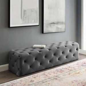 Hallway Bench with Tufted Design