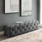 Hallway Bench with Tufted Design