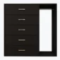 imgi_6_Brown-Chest-of-5-Drawers-with-Cloth-Hanger-for-Storage-3