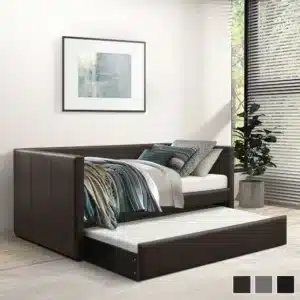 Faux Leather Daybed
