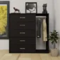 imgi_8_Brown-Chest-of-5-Drawers-with-Cloth-Hanger-for-Storage-1-600x600