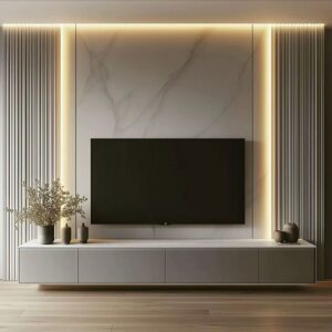 TV Unit with LED Back Panel