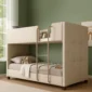 Bliss-Upholstered-Bunk-Bed-Beige Upholstered Bunk Bed