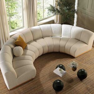 Curved Modular 4-Seater Sofa