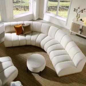 Luxury Curved Corner 4-Seater Sofa