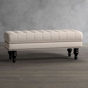 Tufted Fabric Bench