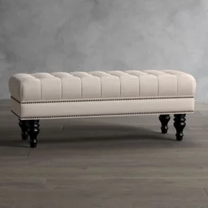Tufted Fabric Bench