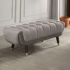 Velvet Ottoman Bench