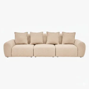 Modern Beige 3-Seater