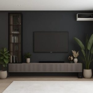 Fluted Floating TV Unit