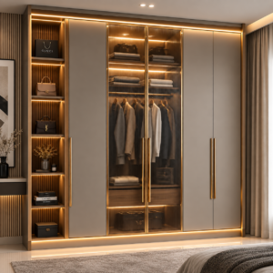 Luxury Glass Door Wardrobe